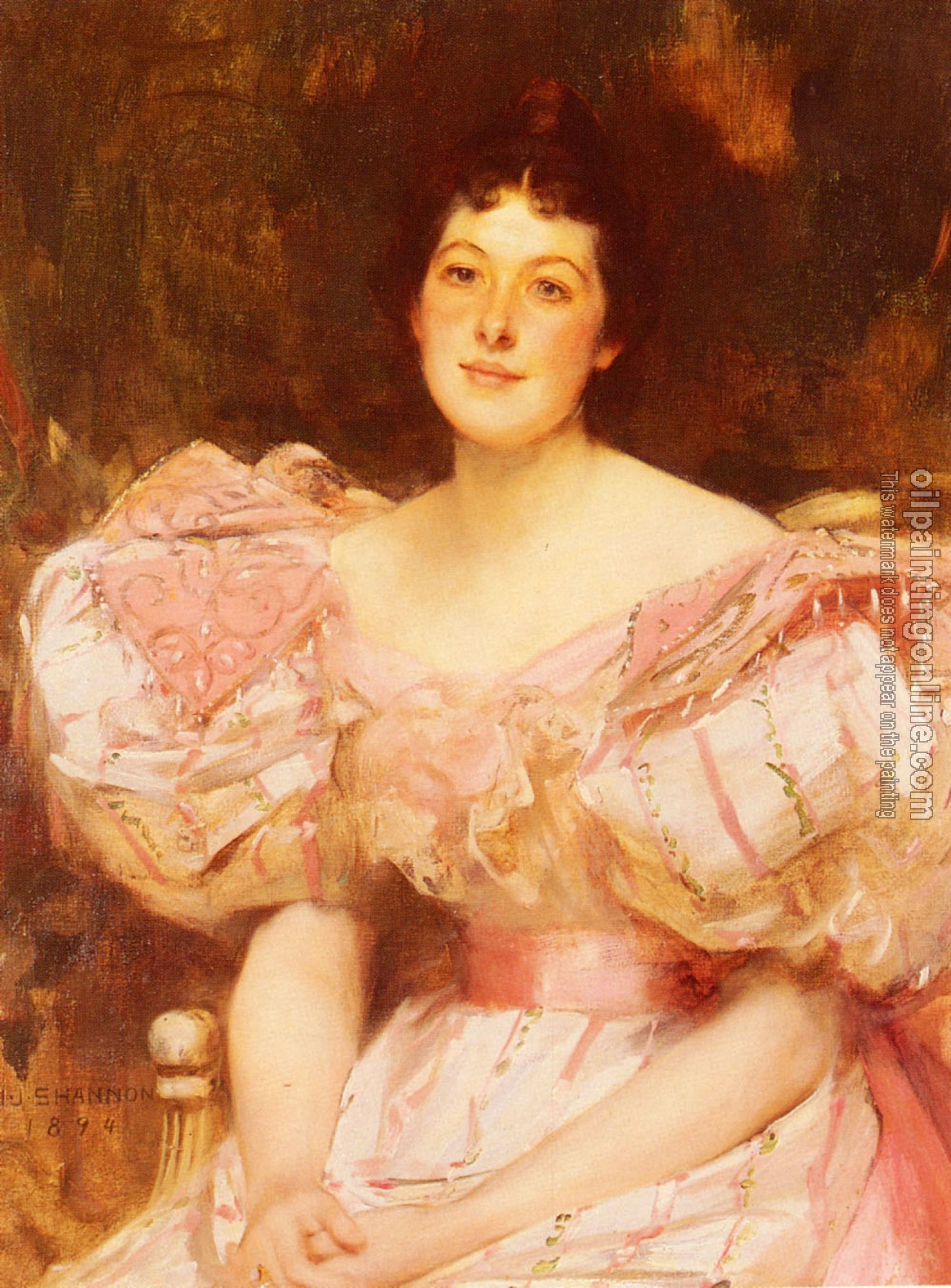 James Jebusa Shannon - Portrait Of A Lady